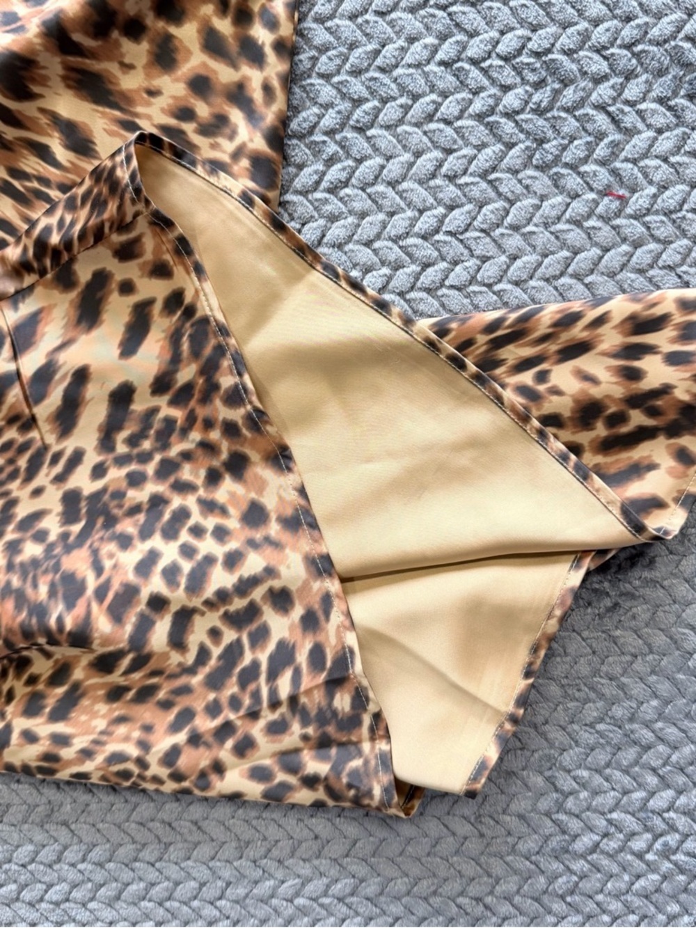 NWT Princess Polly Leopard Print Satin Midi Dress with Lace Detail Size 4 - Picture 7 of 16